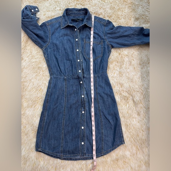 VERONICA BEARD Keston Snap-Front Denim Shirt Dress 4 - Picture 7 of 13